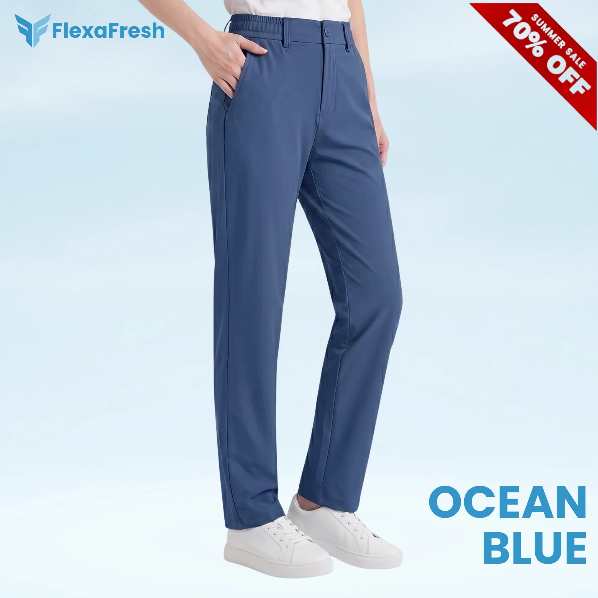 FlexaFresh - Unisex's Ultra Stretch Ice Silk Comfort Casual Pants