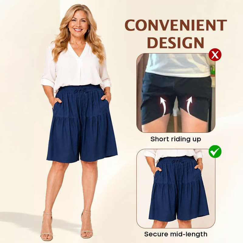 Bloomease - Flowy Skort Shorts for Senior Womens