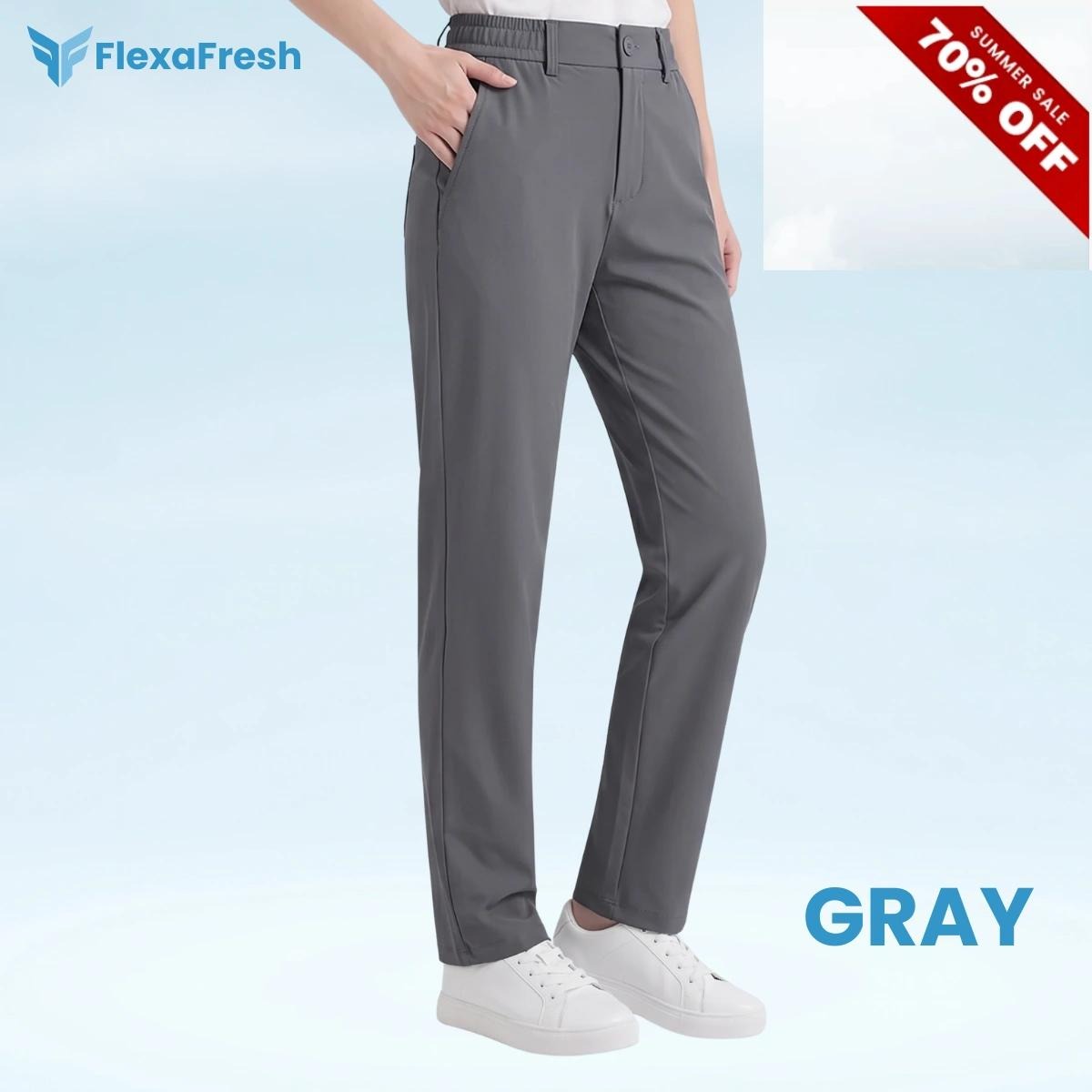 FlexaFresh - Unisex's Ultra Stretch Ice Silk Comfort Casual Pants
