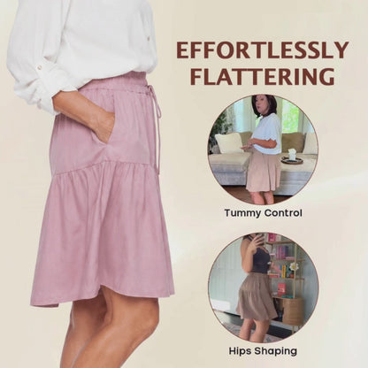 Bloomease - Flowy Skort Shorts for Senior Womens